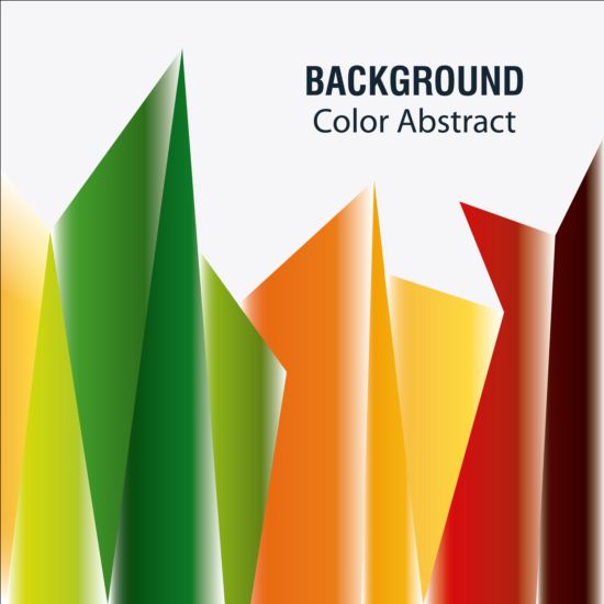 3D geometrische Formen farbigen Hintergrundvektor geometrisch farbig 3d   