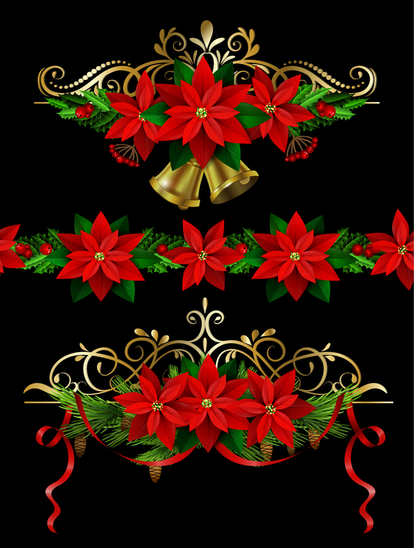 Beaux éléments de conception de décorations de Noël vecteur 09 Noël decorations Belle   
