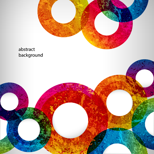 Fond Abstrait rond de couleur brillante 08 illustration vectorielle fond couleur vive colorfull colorée Abstrait   