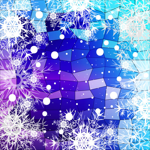 光沢のあるポリゴンの背景ベクトル11とクリスマスの雪片 雪片 光沢のある ポリゴン クリスマス   