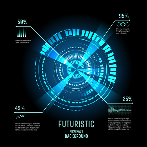 コンセプト未来インターフェーステンプレートの背景ベクトル01 背景 未来 コンセプト インターフェイス   