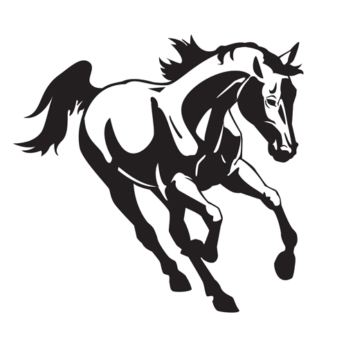 Creative Running Horse Design vector set 03 running Créatif Cheval   