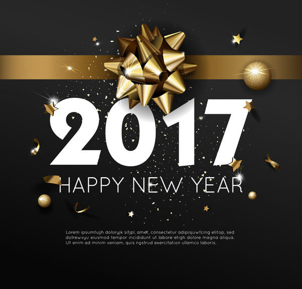 Dark styles Happy New Year 2017 affiche modèle vecteur 06 year styles poster new happy dark 2017   