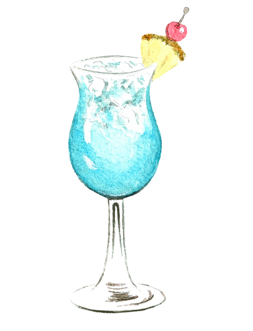 Handgezogenes Cocktail-Aquarell-Vektormaterial 06 Hand gezeichnet cocktail Aquarell   