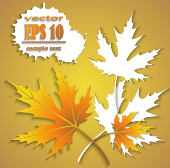 メープルリーフクリエイティブ秋の背景ベクトル 背景ベクトル 背景 秋の背景 創造的 カエデの葉 カエデ   