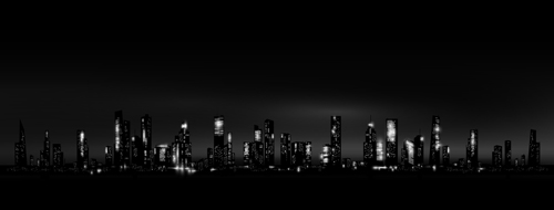 夜の街の高層ビルベクトル材料03 高層ビル 材料 スクレーパー   