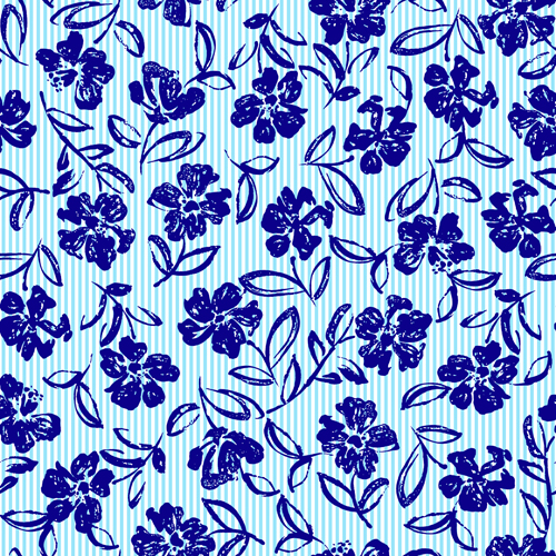 Näherisches Muster mit Blumenvektor 06 nahtlos Muster Kinder Blume   