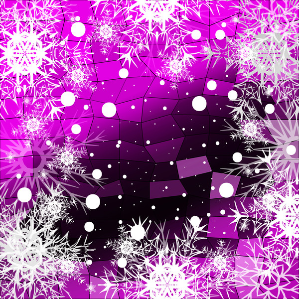 Weihnachtliche Schneeflocke mit glänzendem Polygon-Hintergrundvektor 01 Weihnachten shiny Schneeflocke polygon   