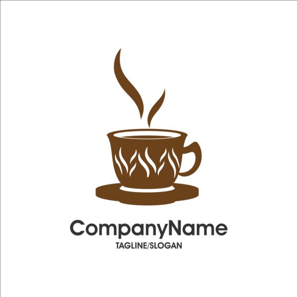 Kreative Kaffee-und Café-Logos Design-Vektor 18 logos Kreativ kaffee cafe   