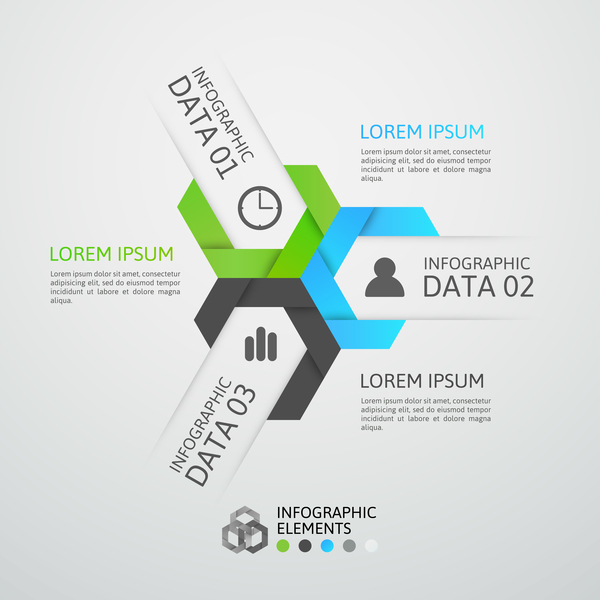 創造的な折り紙インフォグラフィックテンプレートベクトル04 折り紙 クリエイティブ インフォグラフィック   