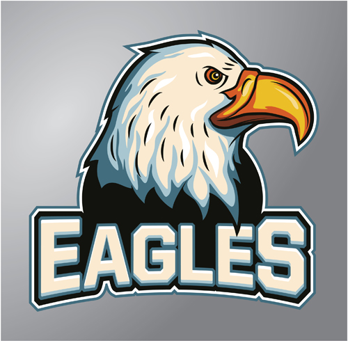 Eagles Logo-Vektormaterial 02 logo Adler   