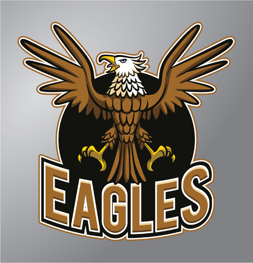 Eagles logo Vector matériel 03 logo aigles   