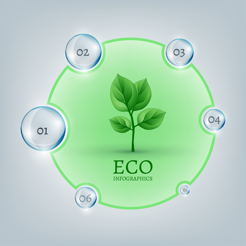 Eco Infografie-Elemente Vektorgrafik 16 Öko Infografik Grafik Elemente   