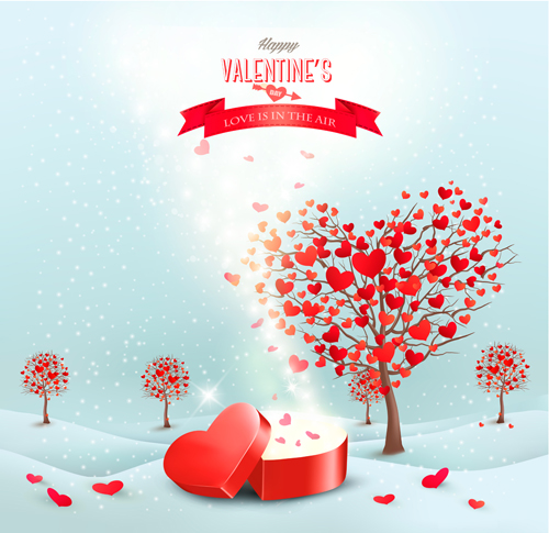 Herzbaum-Valentm-Hintergrund Art. 03 Valentine Hintergrund Herz   