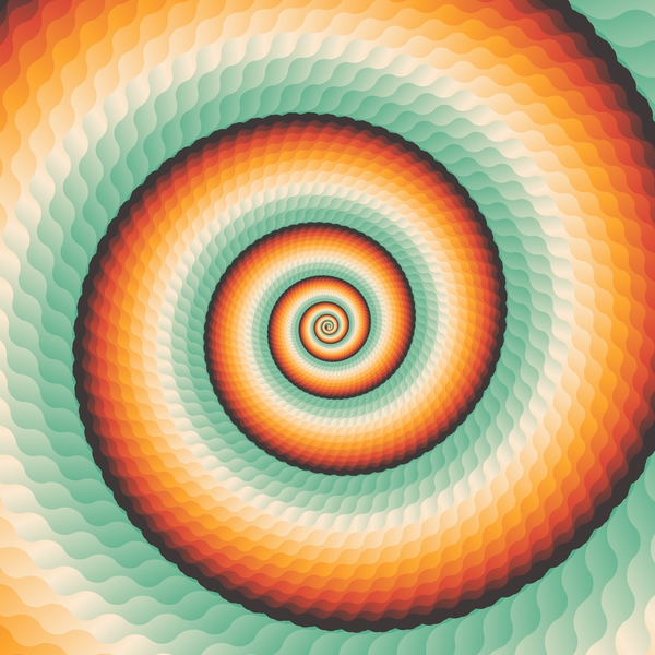 Infinity-Spirale abstrakter Papier-Hintergrundvektor 01 spirale papier infinity abstract   