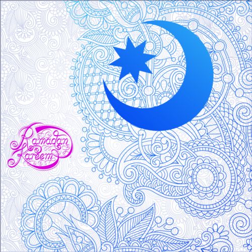 Muslimischer Stil ramadan kareem Hintergrund Vektor 02 Stile ramadan muslimisch kareem Hintergrund   