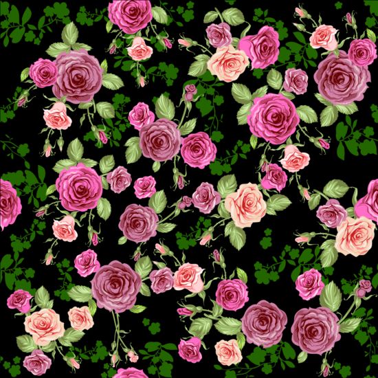 Rose Rose sans soudure motif vecteur matériel 05 sans soudure rose motif   
