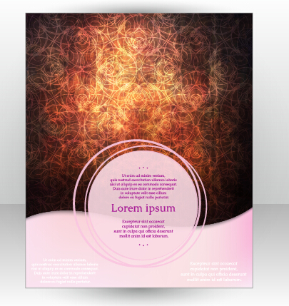Couverture élégante brochure vecteur abstrait Design 09 style couverture brochure Abstrait   