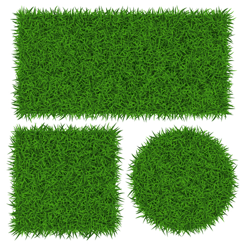 ベクターバナーグリーングラスデザイン 緑の草 緑 バナー   