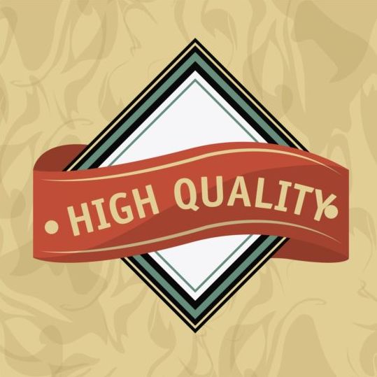 Vintage Premium et qualité vecteur d’étiquette 07 vintage qualité premium label   