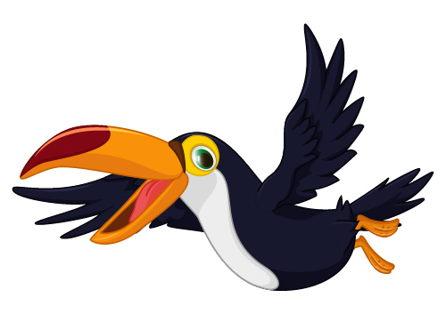 Cartoon Toucan Oiseau vecteur 04 oiseau Toucan Oiseau dessin animé   