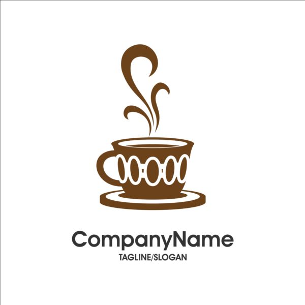 Kreative Kaffee-und Café-Logos Design-Vektor 17 logos Kreativ kaffee cafe   