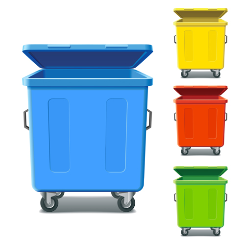Hochglanzfarbene Trash-Vektoren 01 trash glänzend farbig   