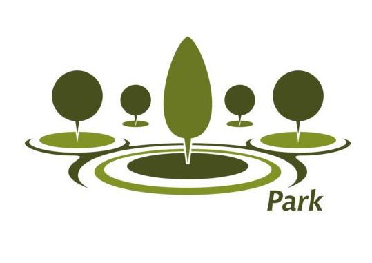 Les vecteurs de logo de parc vert ensemble 10 vert parc logo   