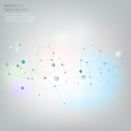 Molekul-Elemente Infografiektoren 05 molecule Infografik Elemente   