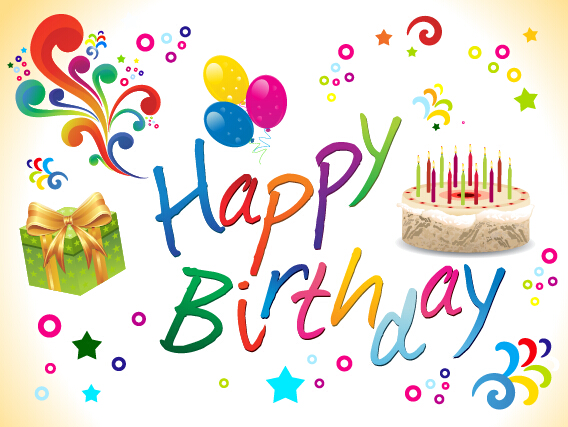 Multicolor happy birthday art background vector 03 multicolor Hintergrund happy Geburtstag   