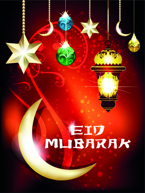Fond vectoriel Eid Mubarak islamique Design 02 Moubarak Islam fond Eid Mubarak   