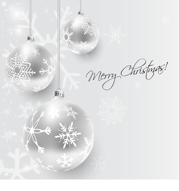 クリスマスの背景ベクトルと白のクリスマスボールの装飾 装飾 白 ボール クリスマス   