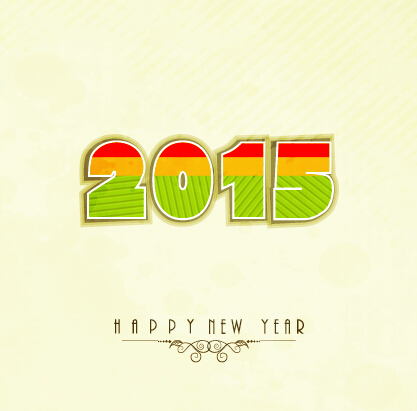 2015 nouvelle année thème vecteur matériel 05 theme nouvel an matériel 2015   