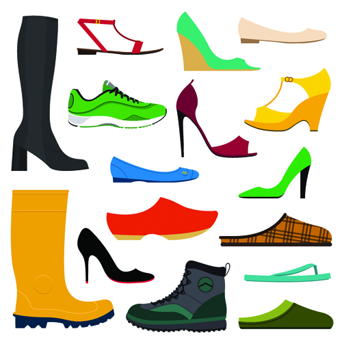 Klassische Damenschuhe entwerfen Vektoren 01 Schuhe Klassik Frau   
