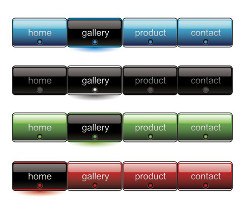 Firmenwebsite Buttons Vektor-Sammlung 24 website Sammlung menu Firma buttons   