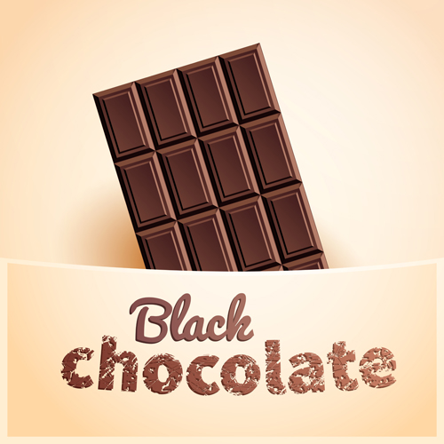 Leckeres Schokoladen-Vektordesign 04 Schokolade Delicious   