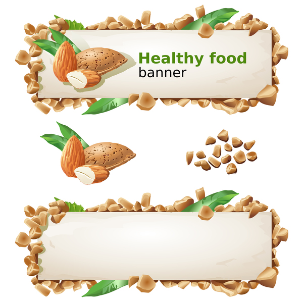 Gesunde Food-Banner Vektoren 08 Lebensmittel gesund banner   