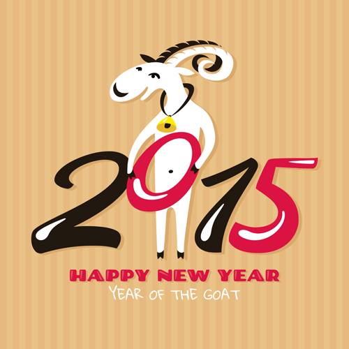 2015のベクトルセット羊の年背景材料01 背景材料 背景 ヒツジ 2015   
