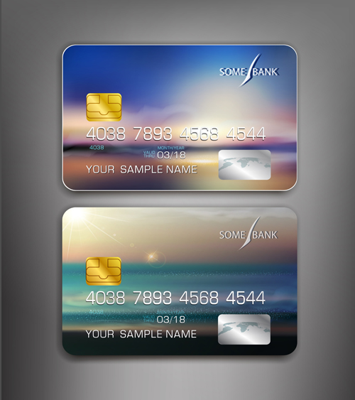 抽象クレジットカードテンプレートベクトル03 抽象 テンプレート クレジット カード   