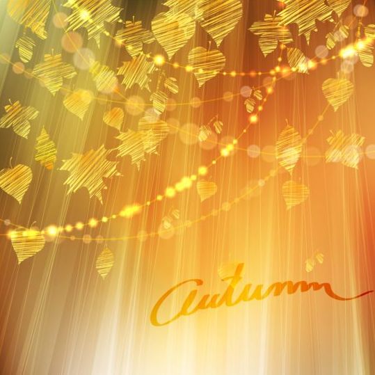 Herbst-Bläser-Blätter-Baggrunderhergang Vektoren 02 Hintergrund Herbst Dekor Blätter   
