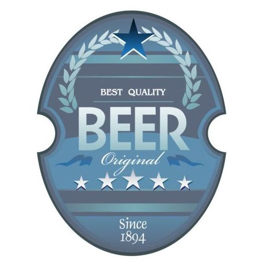 Biermarken-Aufkleber Vektoren 04 sticker Marke Bier   