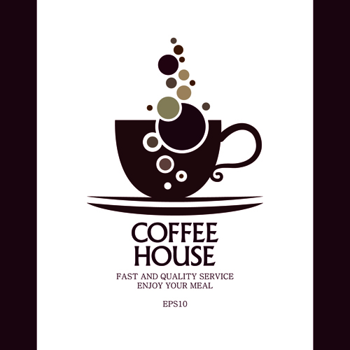 Kaffeehaus-Menü Cover kreative Design-Grafik 02 menu Kreativ Kaffeehaus kaffee cover   
