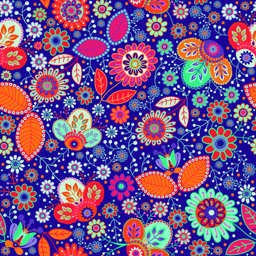 Motif ethnique floral sans soudure vecteur 05 sans soudure motif floral Ethnique   