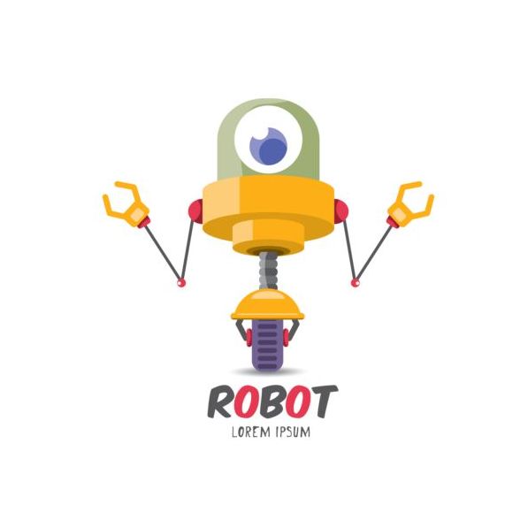Lustige Roboter-Cartoon-Vektoren setzen 03 Roboter funny cartoon   