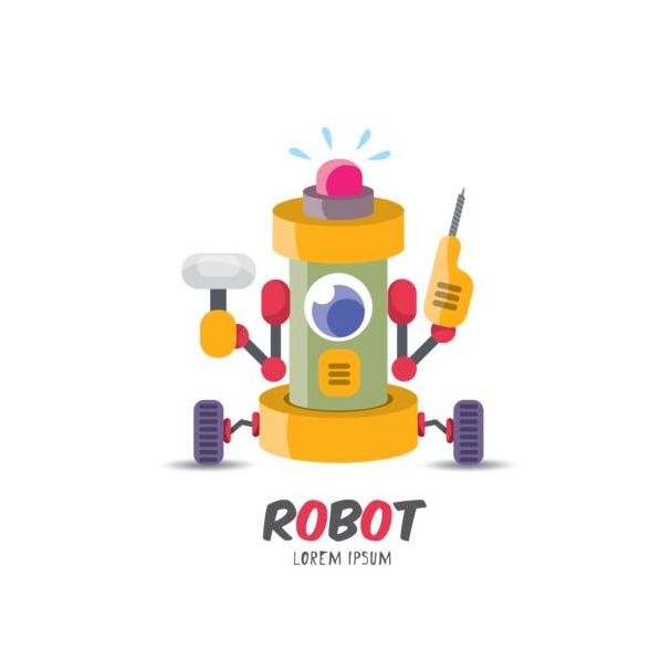 Lustige Roboter-Cartoon-Vektoren setzen 13 Roboter funny cartoon   
