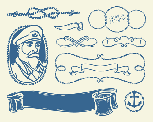 手描き航海要素ベクトル材料03 航海 材料 手描き 手   