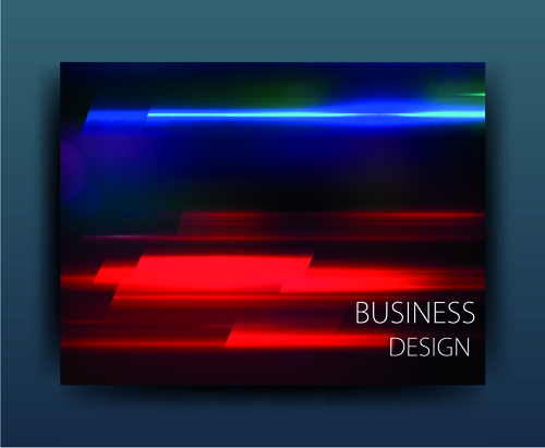 Mehrfarbige abstrakte Business Cover Design Vektor 06 multicolor cover business abstract   