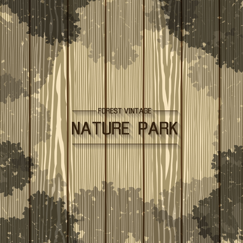 Naturpark Holzhintergrund Vektor 03 park Natur Holz Hintergrund   