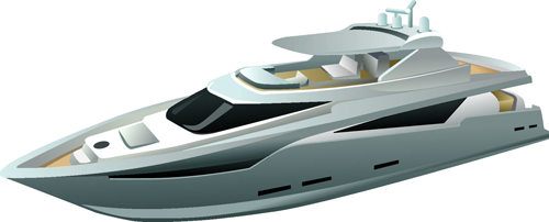 Realistisches Yachtmodell Design 02 Vektor yacht realistisch Modell   