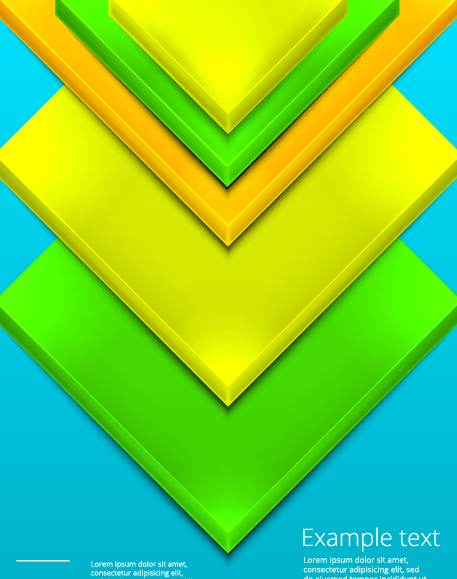 La géométrie 3D brillante forme le vecteur de fond 05 vecteur d’arrière-plan géométrie formes arrière plan   